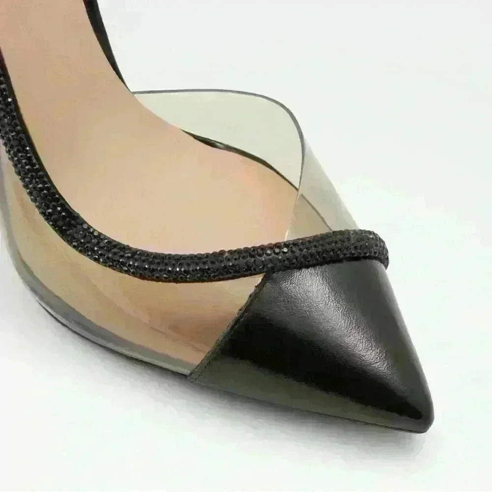 Stunning Aldo pumps heels- 7M - black rhinestone